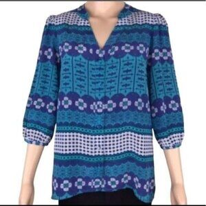 Annie Griffin 100% silk button-Down blouse top Size XS